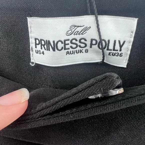 Princess Polly Kinkirk Flared Pants Black size 4 - Picture 9 of 13
